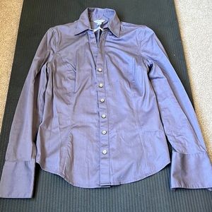 Calvin Klein long sleeve collar blouse size XS NWOT